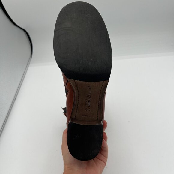 Paul Green Brown Leather Ankle Boots – Size 6.5 - Picture 12 of 13